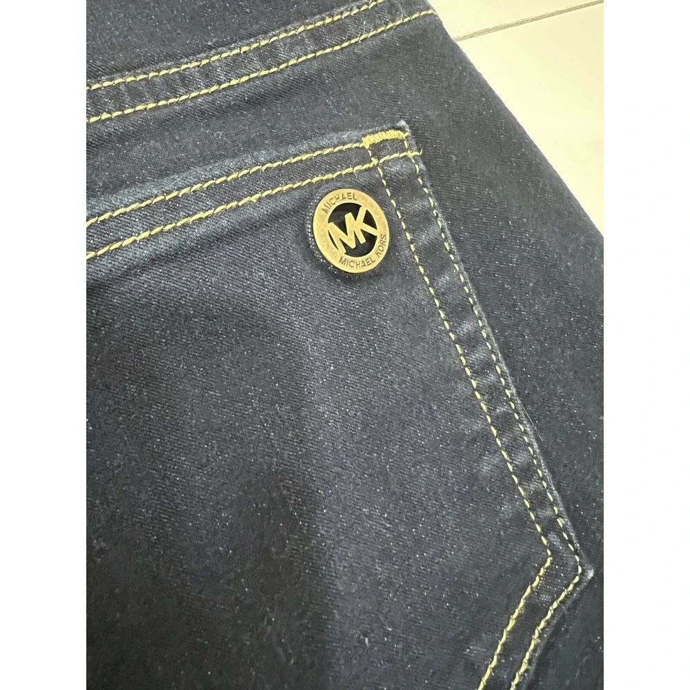 Michael Kors Womens Izzy Cropped Skinny Jeans Size 6 x 25  Dark Denim $99.00